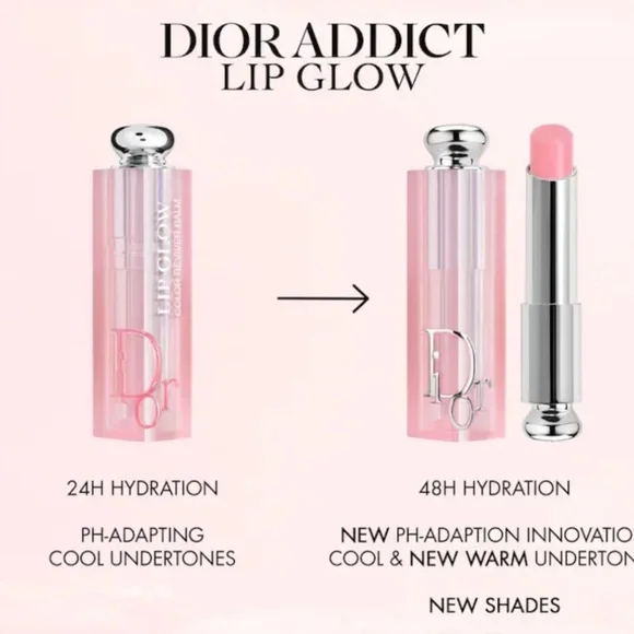 Dior Addict Lip Glow Balm Shade Strawberry #031 NWB - Picture 3 of 5